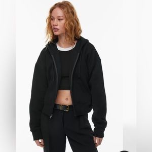 Aritzia TNA Full Zip Cozy AF Boyfried Hoodie